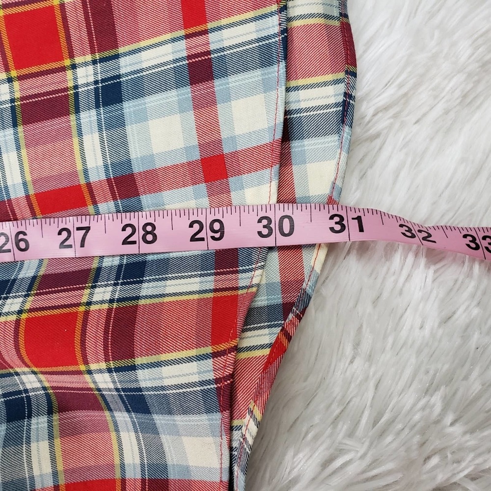 Cabela's men red plaid button up shirt Sz large - Picture 5 of 8